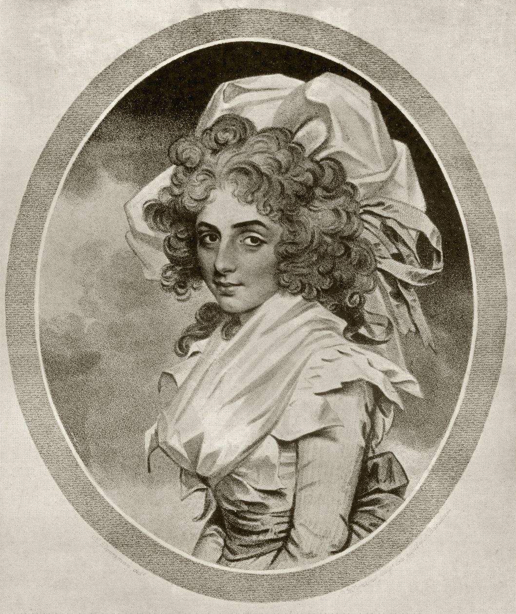 Sarah Siddons, inciso da Peltro W. Tomkins, da 