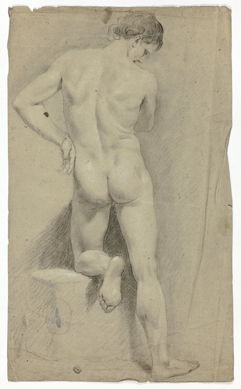 Nudo in piedi da dietro da John Downman