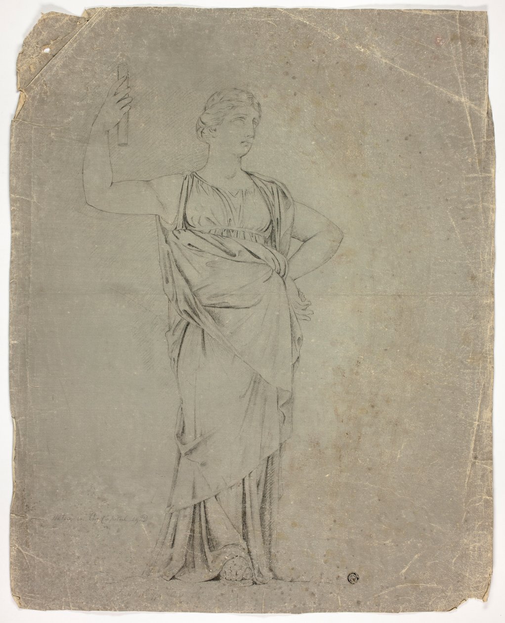 Statua Antica di Figura Femminile in Piedi da John Downman