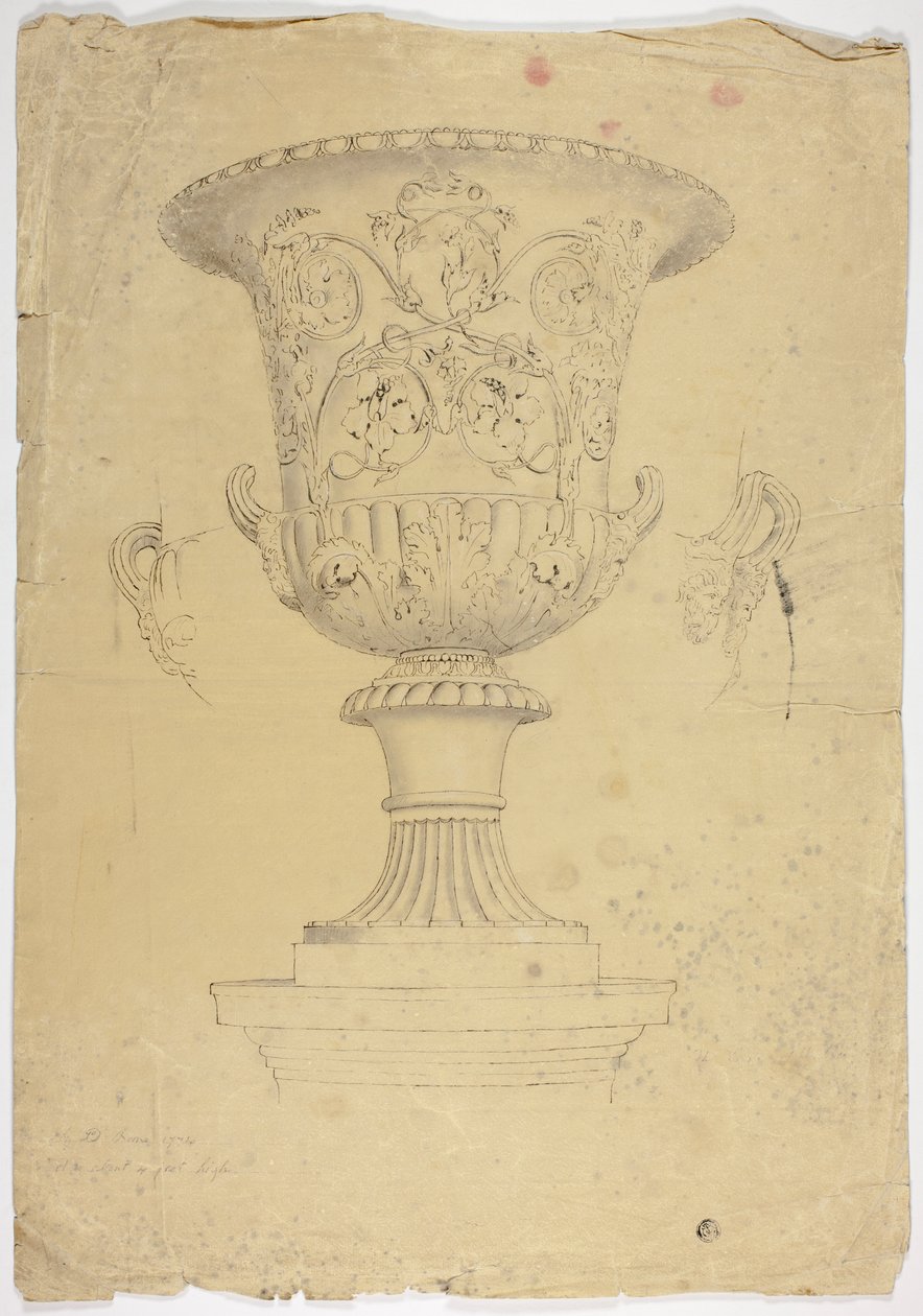 Vaso monumentale antico da John Downman