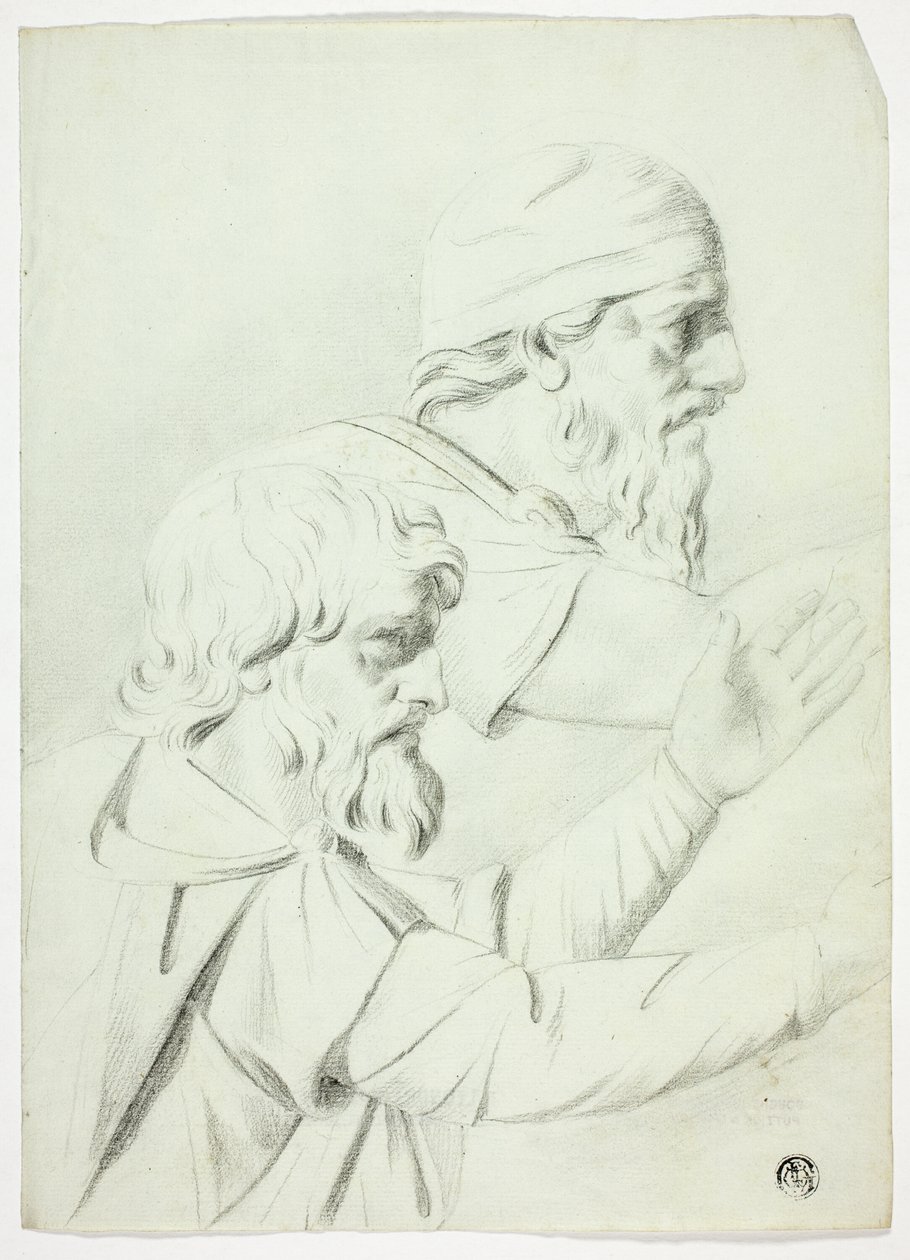 Due uomini di profilo (da Bassorilievo) da John Downman