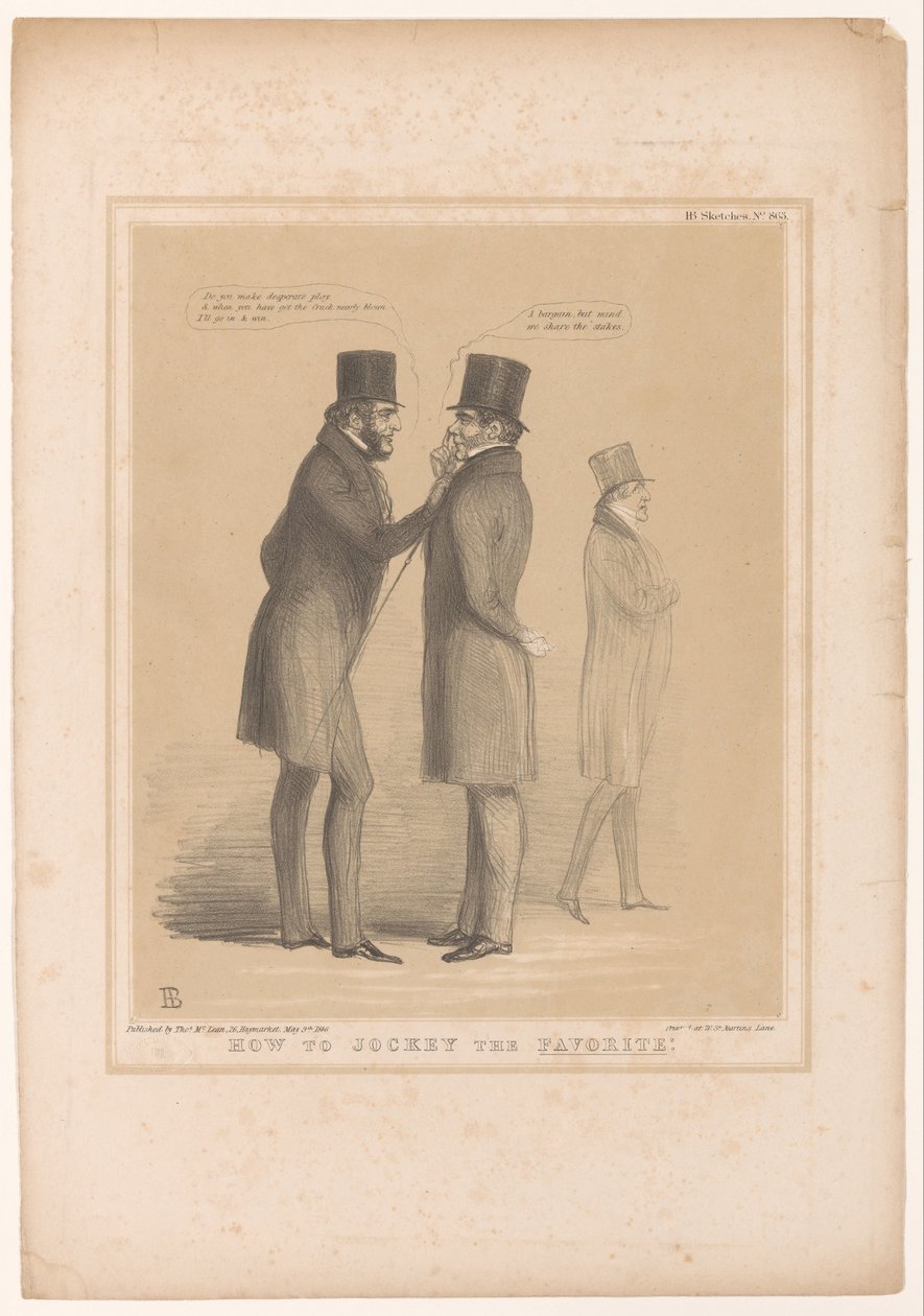Caricatura con Lord Bentinck e Smith O