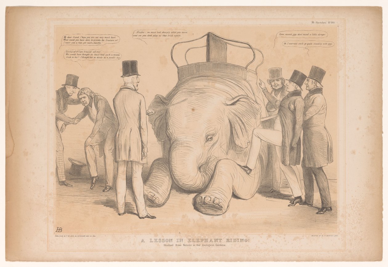 Caricatura sulla nomina di Henry Hardinge a governatore dell