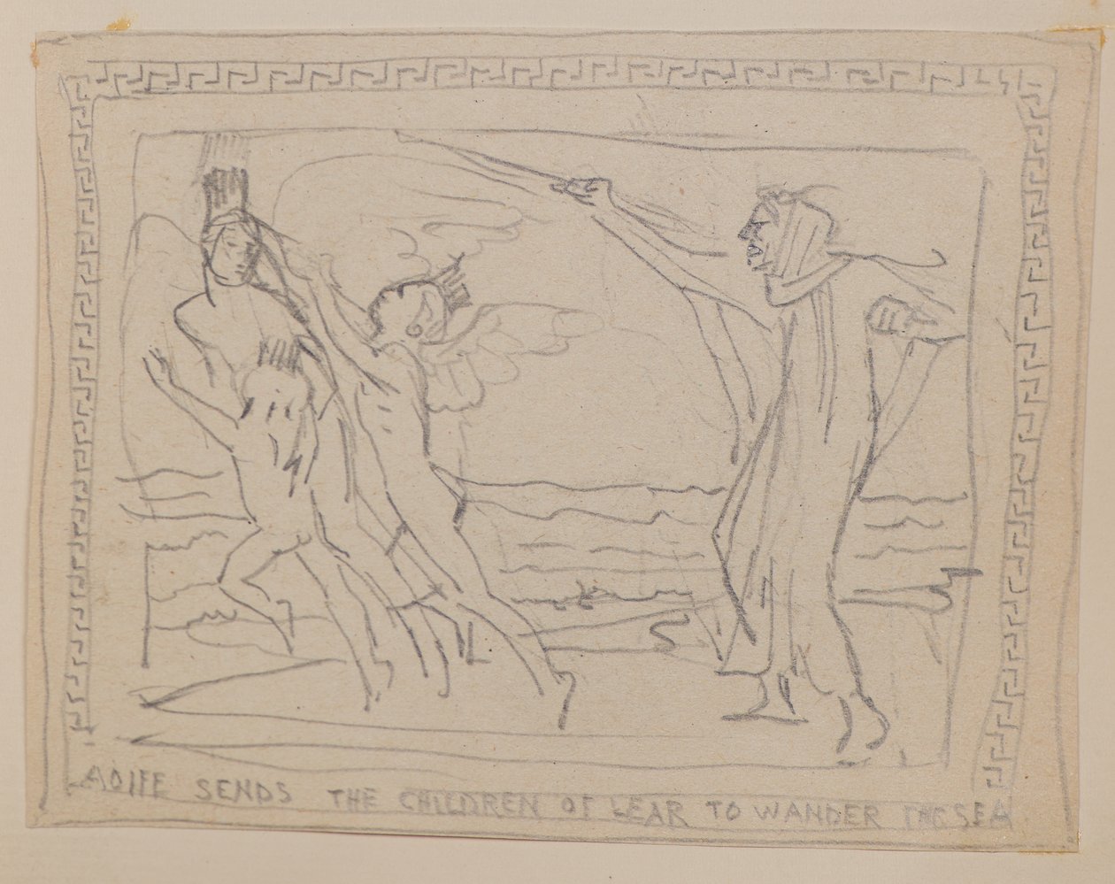 Aoife manda i figli di Lir a vagare per il mare da John Duncan