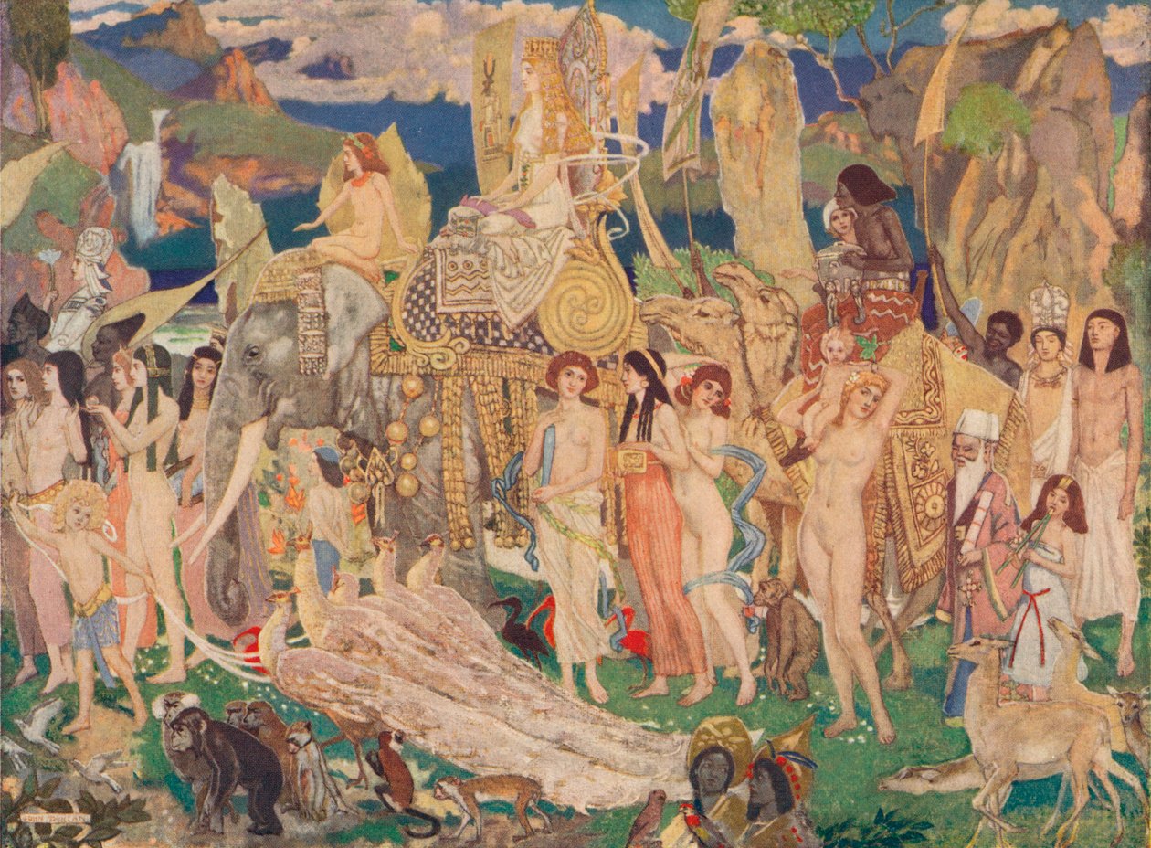 Avorio, scimmie e pavoni La regina di Saba da John Duncan