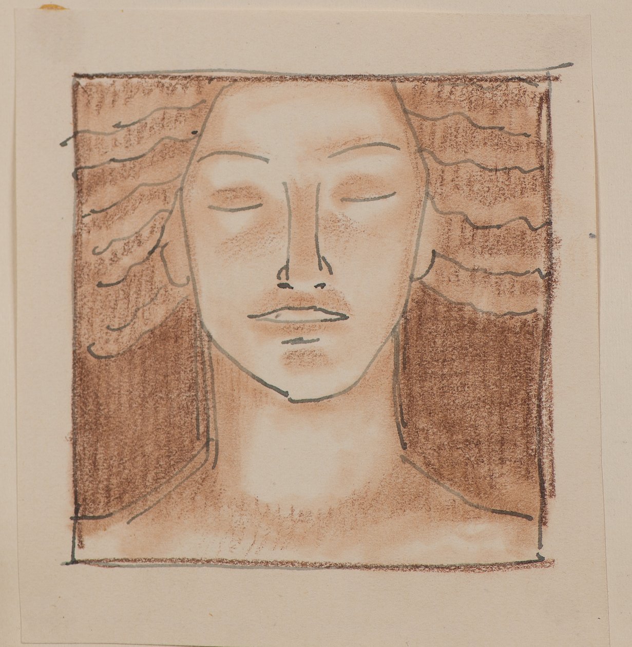 Senza titolo [Volto maschile] da John Duncan