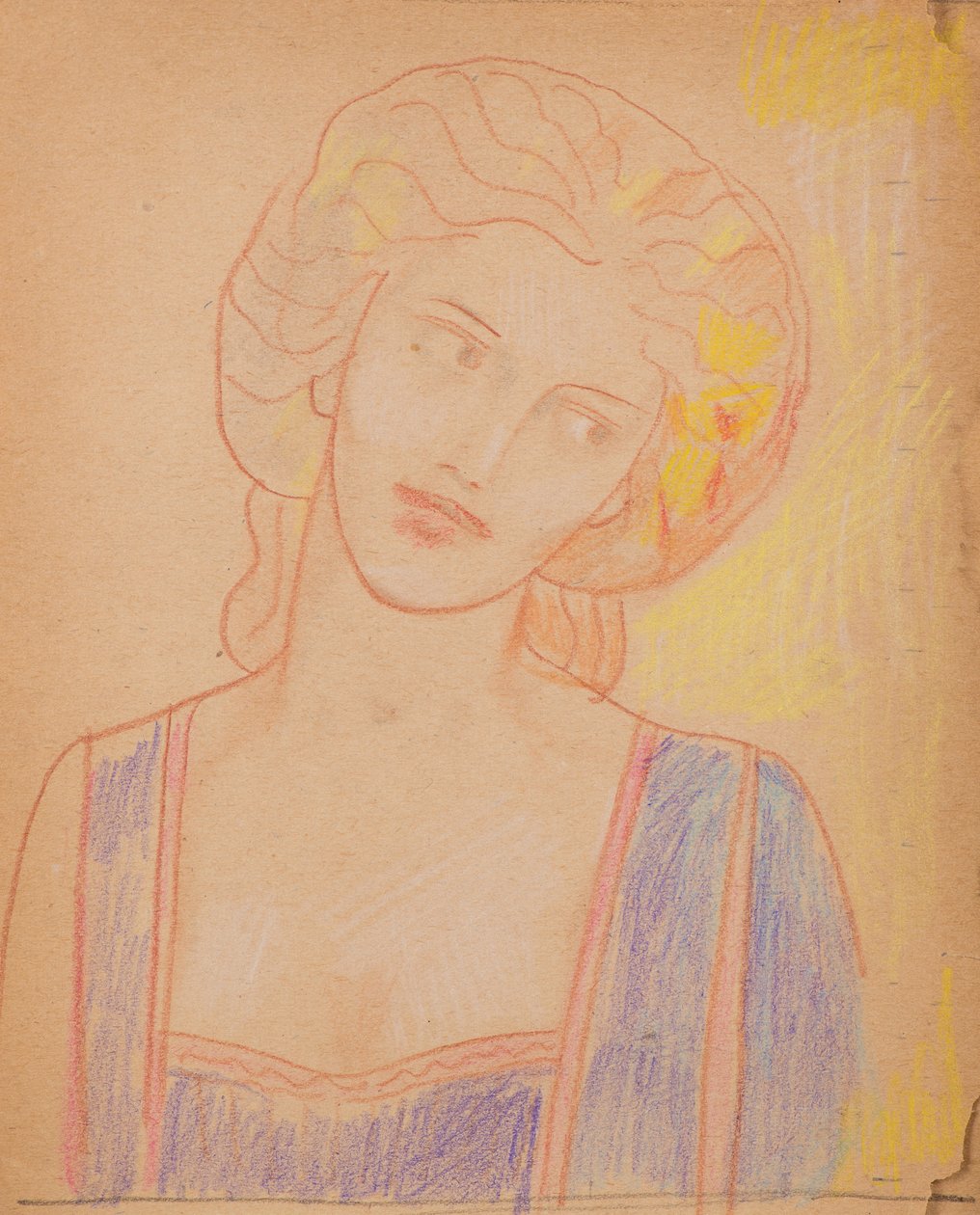 Senza titolo [Figura femminile medievale] da John Duncan