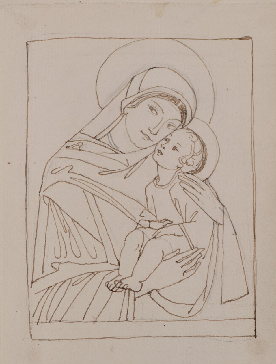 Senza titolo [Vergine e Bambino] da John Duncan