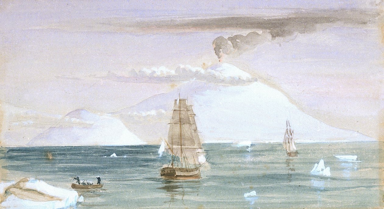 Isola di Beaufort e Monte Erebus. Scoperto il 28 gennaio 1841 da John Edward Davis