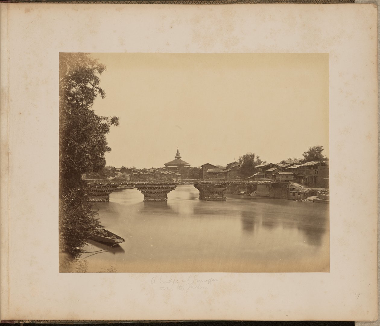 Un ponte a Srinaggar sul Jhelum da John Edward Saché