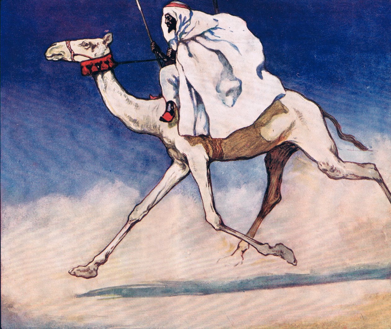 Cavalcando un cammello, illustrazione da 