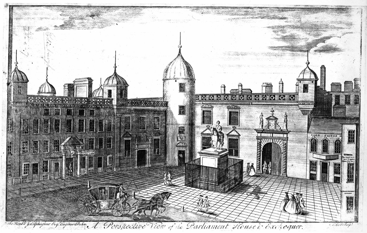 Vista prospettica della Casa del Parlamento e dell