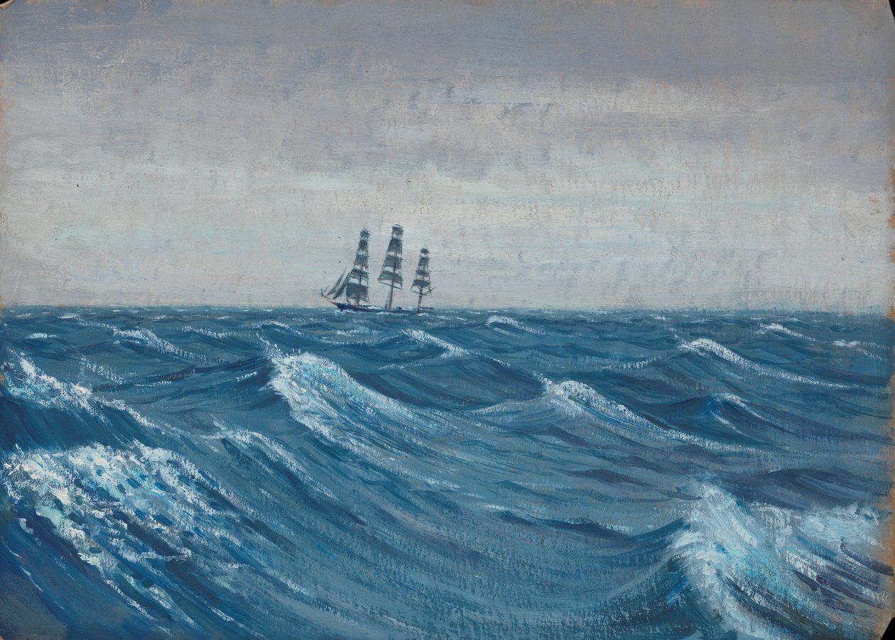 Una nave a vela, fine XIX secolo - metà XX secolo da John Everett