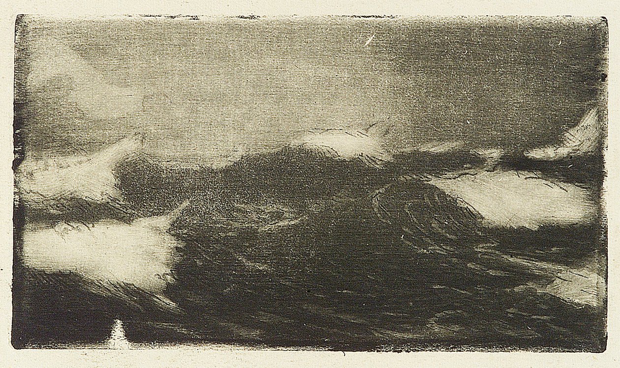 Paesaggio marino - onde grigio-nere 1, XX secolo da John Everett