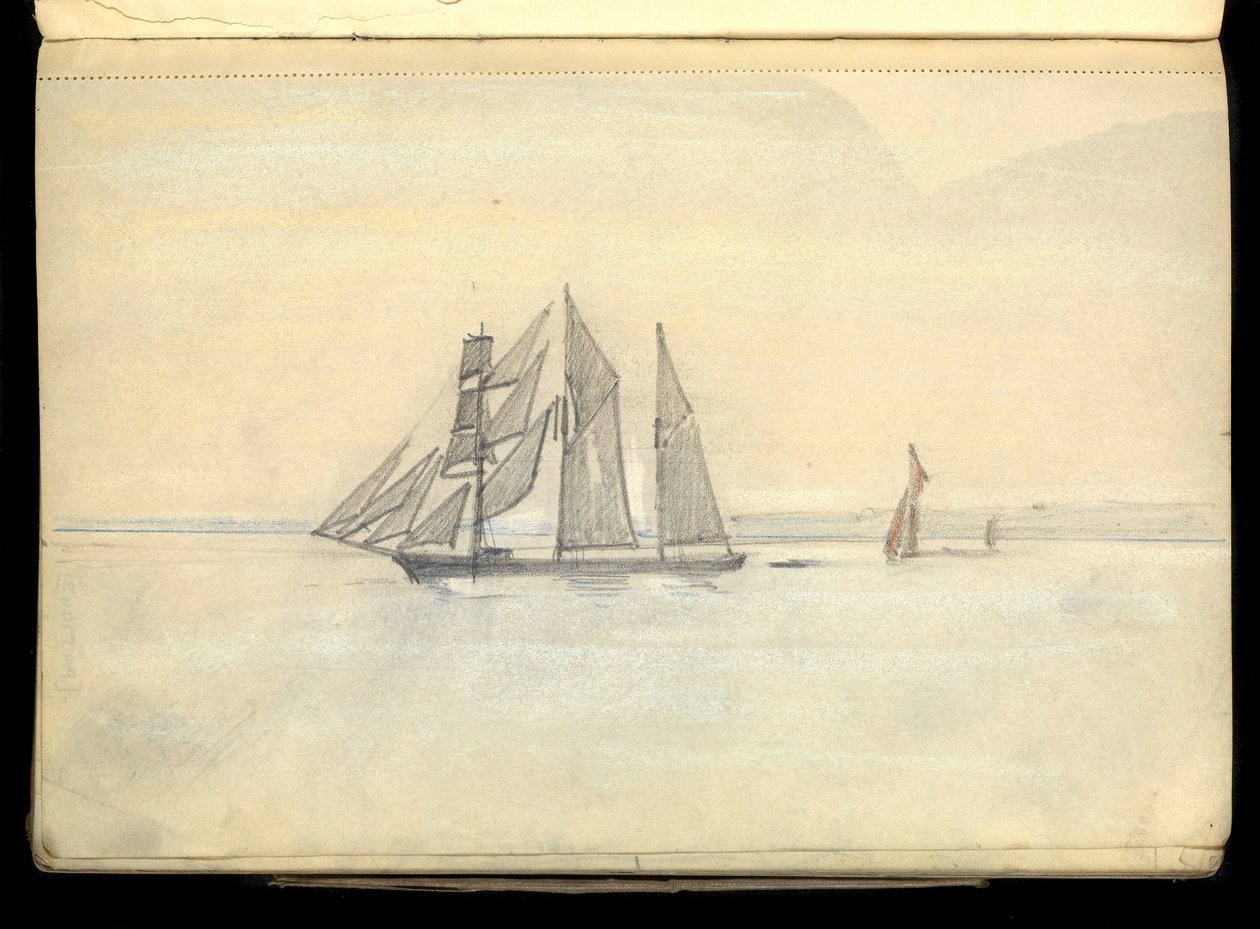 Paesaggio marino, Taccuino da John Everett