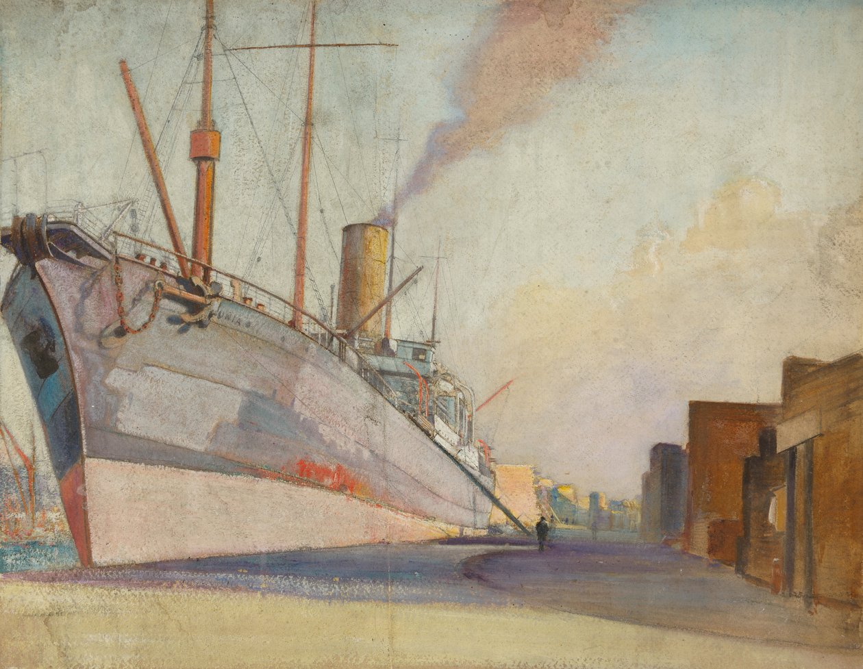 La nave posacavi 