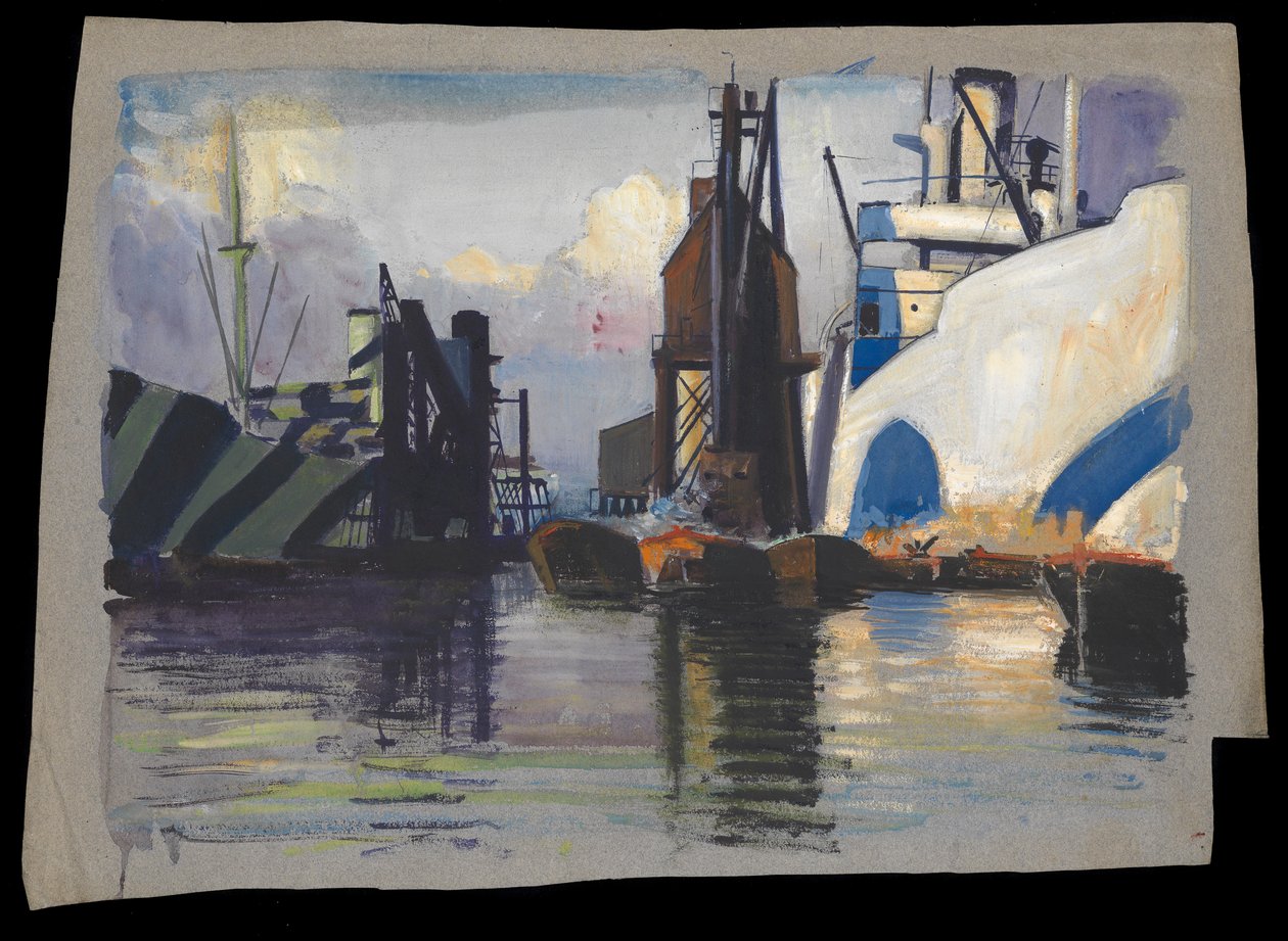 Vista di un porto da John Everett