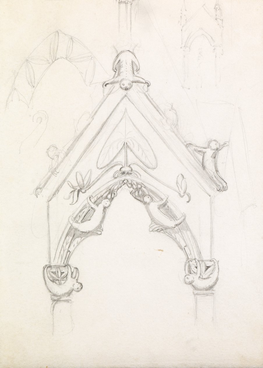 Un arco gotico bizzarro, c.1853 da John Everett Millais