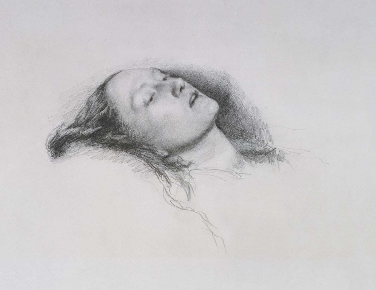 Elizabeth Siddal: Studio per "Ofelia", 1852 da John Everett Millais