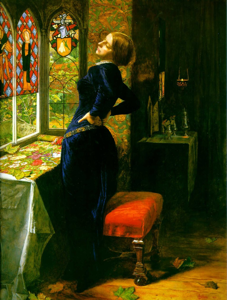 Mariana nella Grange Moated da John Everett Millais