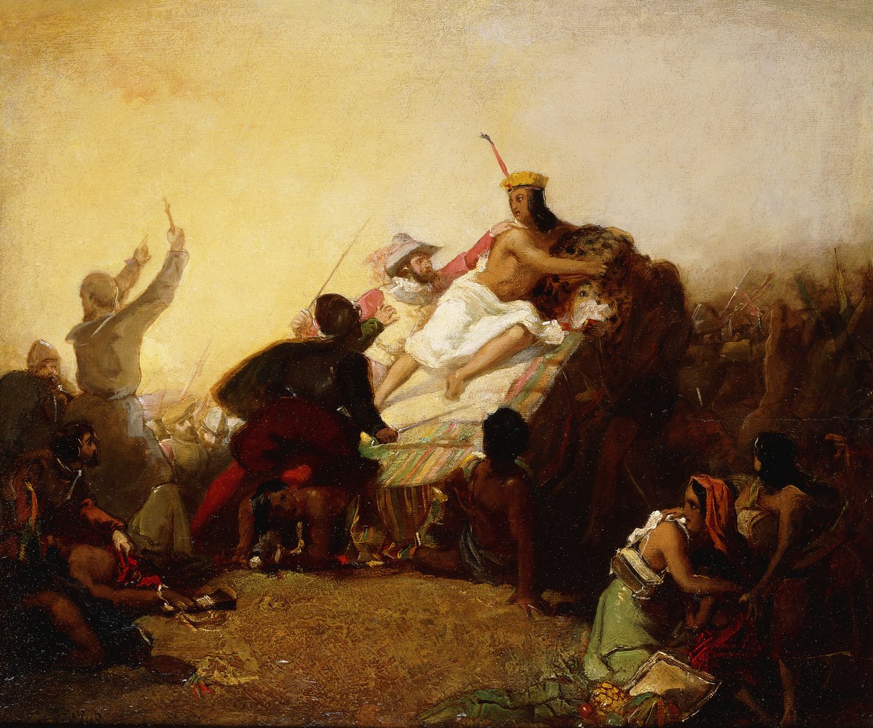 Pizarro che cattura l