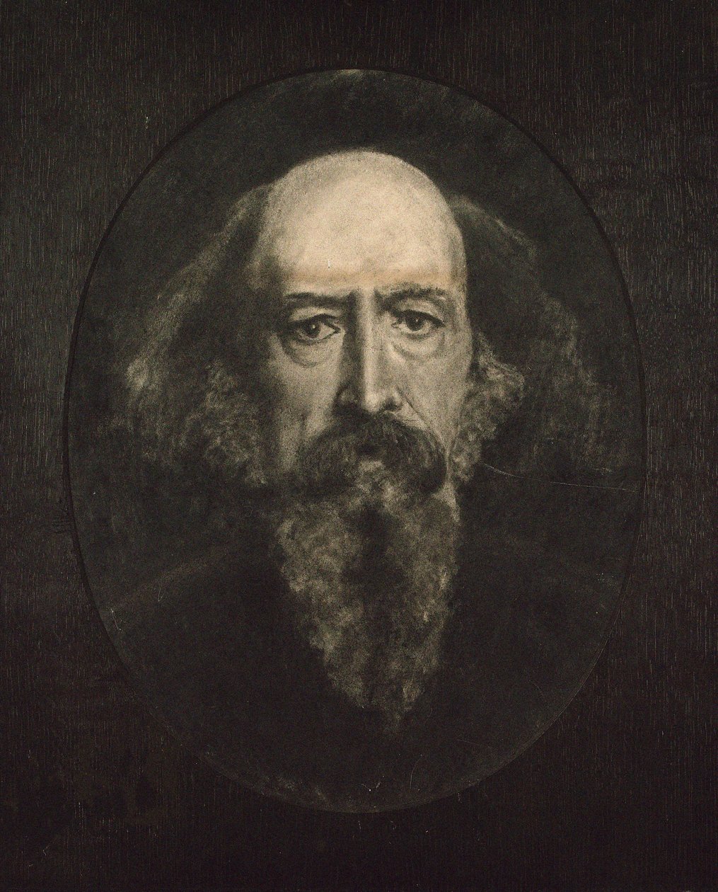 Ritratto di Alfred, Lord Tennyson 1809-1892 da John Everett Millais