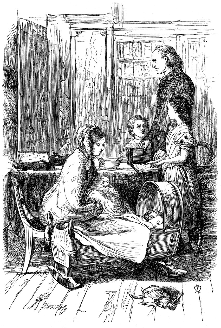 Scena da Framley Parsonage di Anthony Trollope, 1860 da John Everett Millais