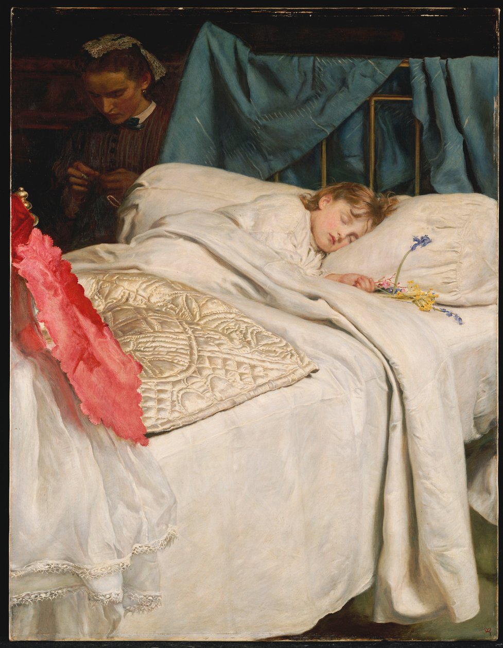 Dormendo, c.1865 da John Everett Millais