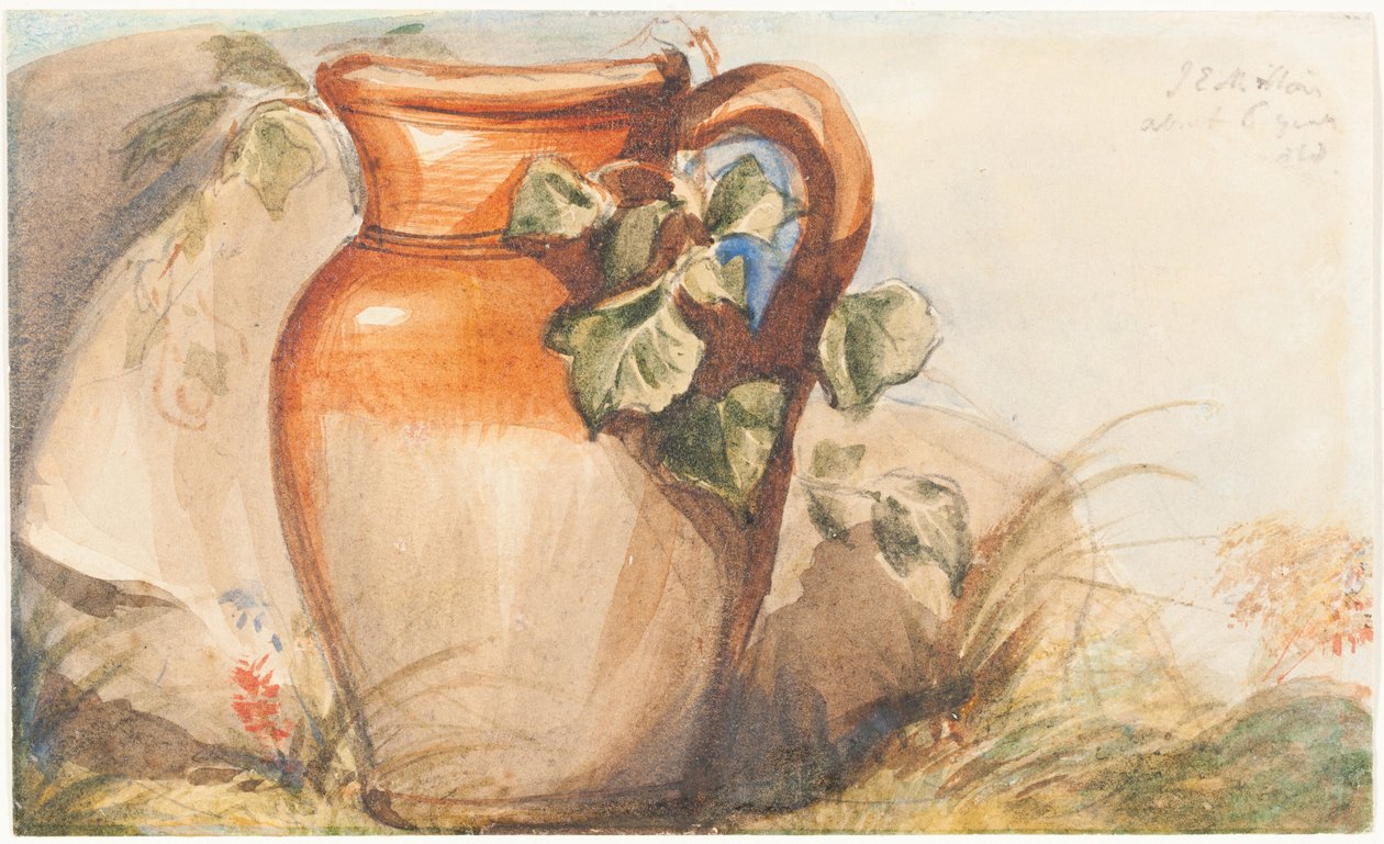 Studio di una brocca di terracotta [recto] da John Everett Millais