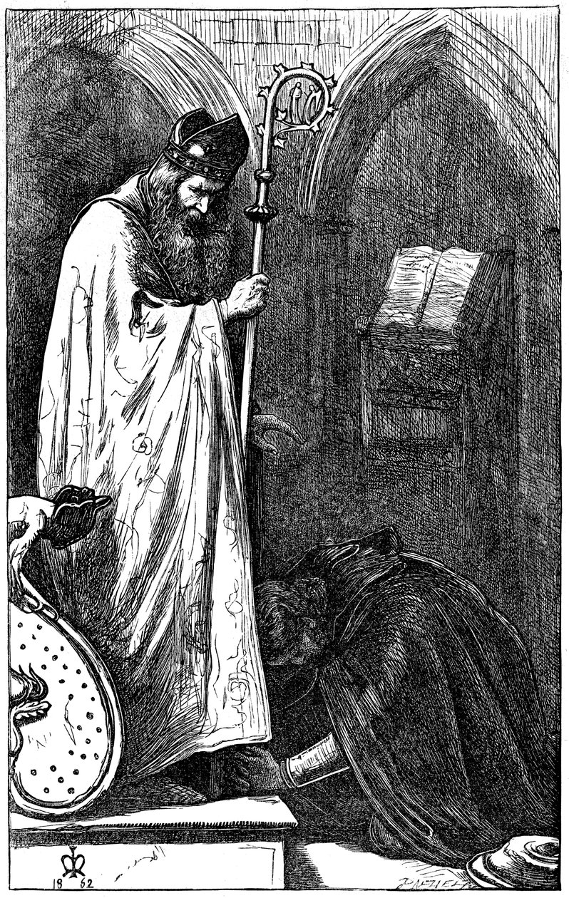Il Vescovo e il Cavaliere da John Everett Millais