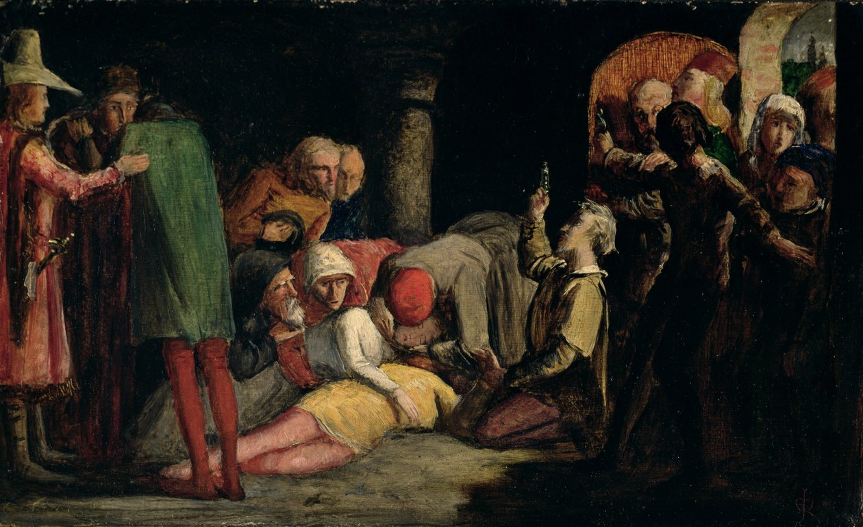 La morte di Romeo e Giulietta, c.1848 da John Everett Millais