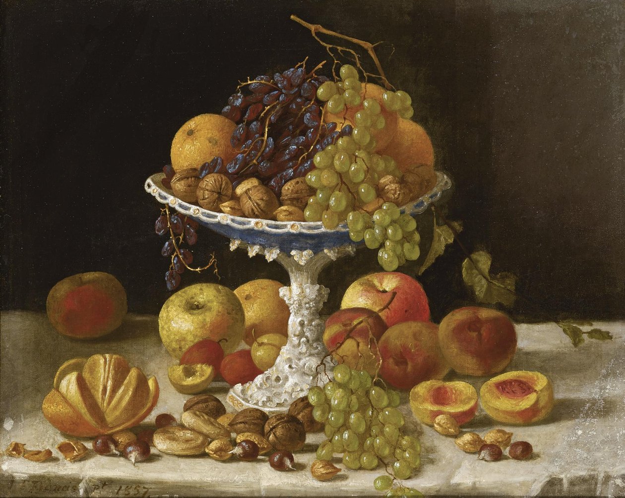 Natura morta con composta bianca da John F. Francis