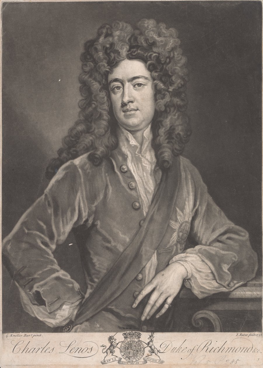 Charles Lennox, 1º duca di Richmond da John Faber the younger