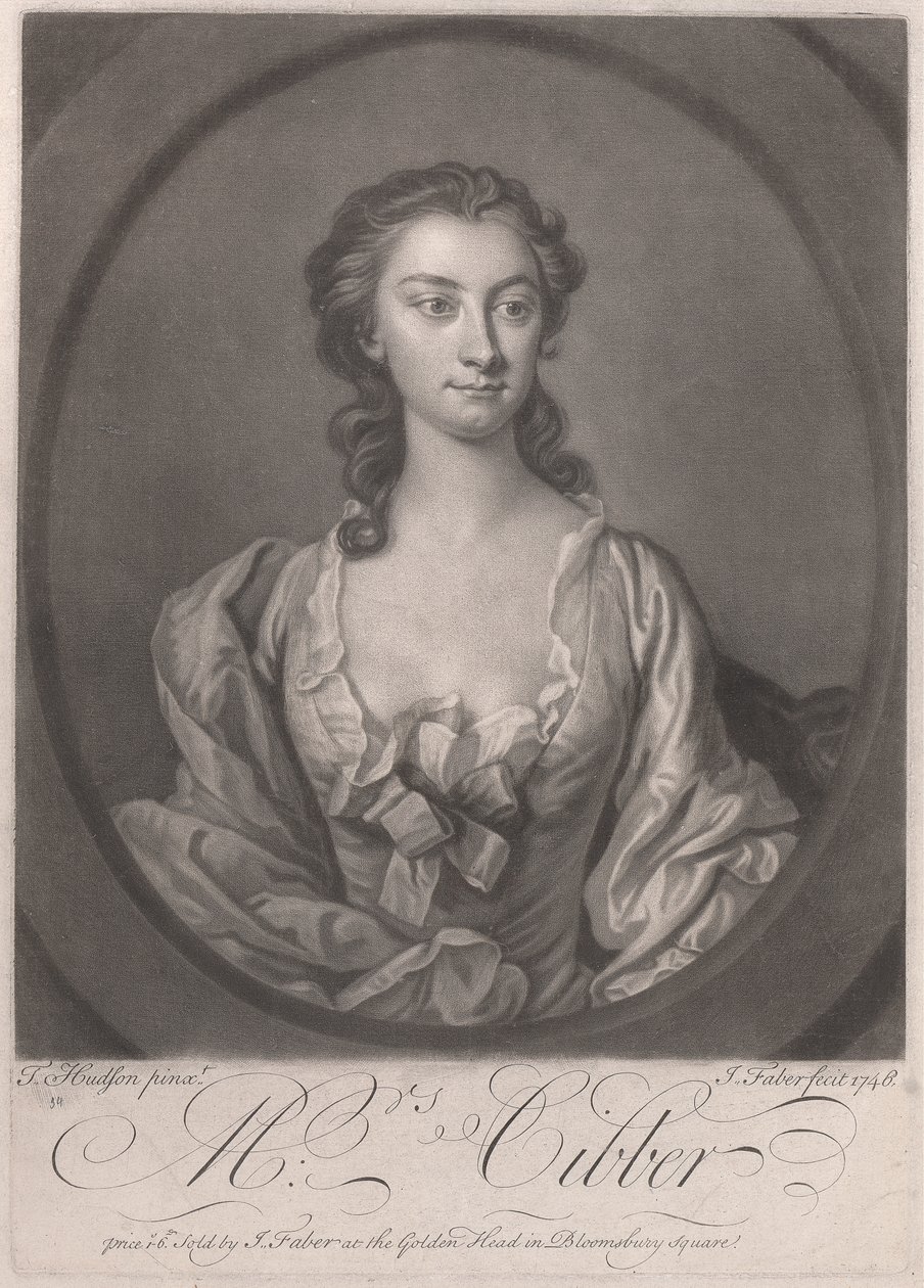 Signora Cibber da John Faber the younger