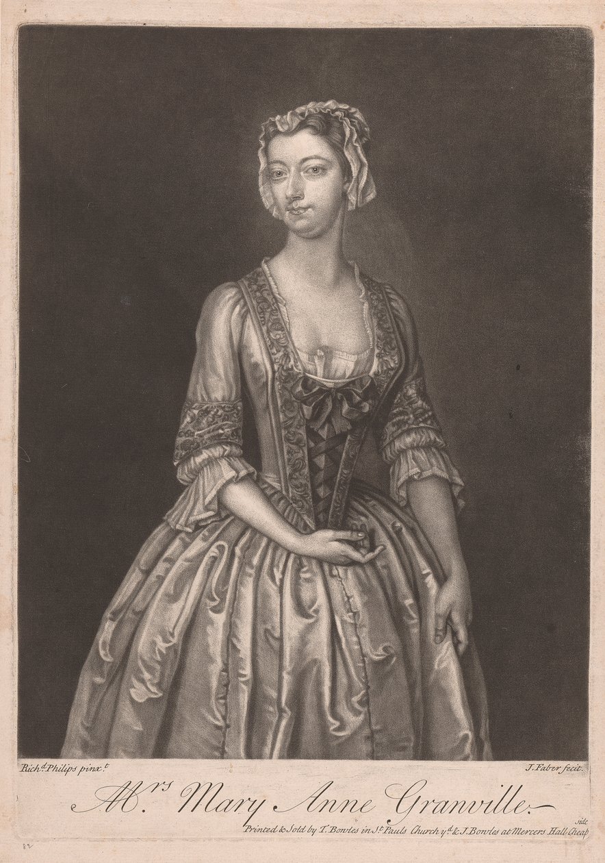 Signora Mary Ann Granville da John Faber the younger