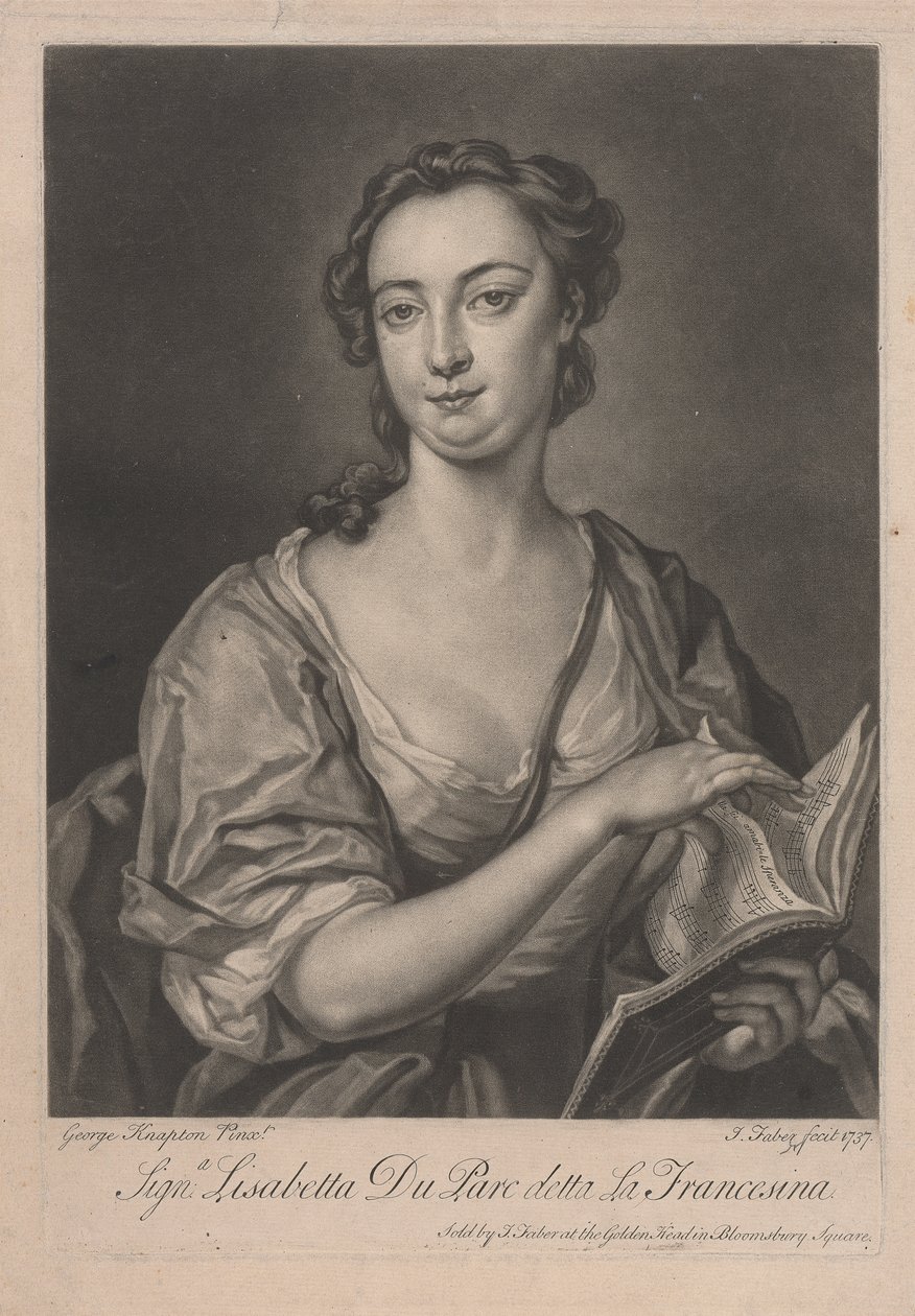 Signa Lisabetta DuParc detta La Francesina da John Faber the younger