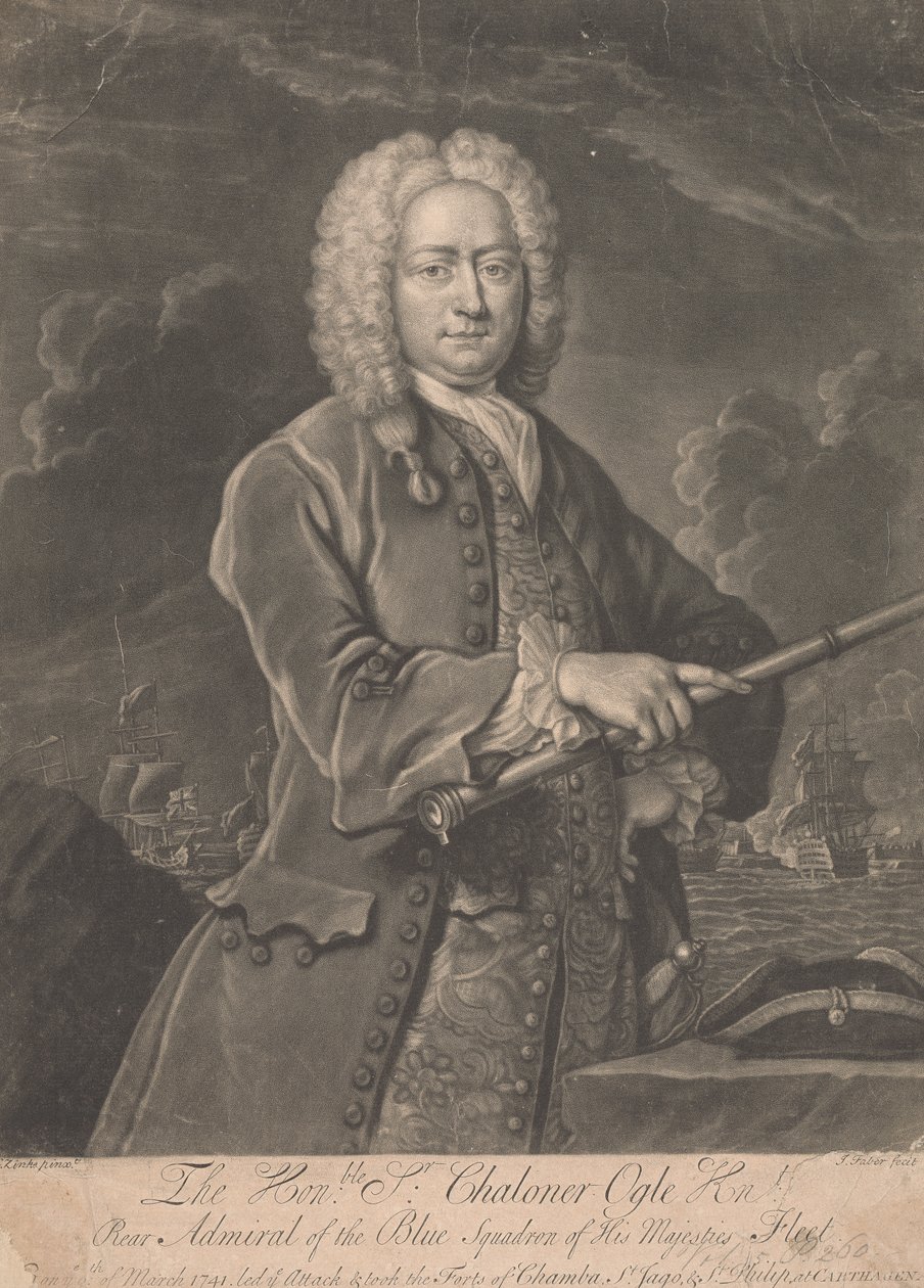 Sir Chaloner Ogle da John Faber the younger