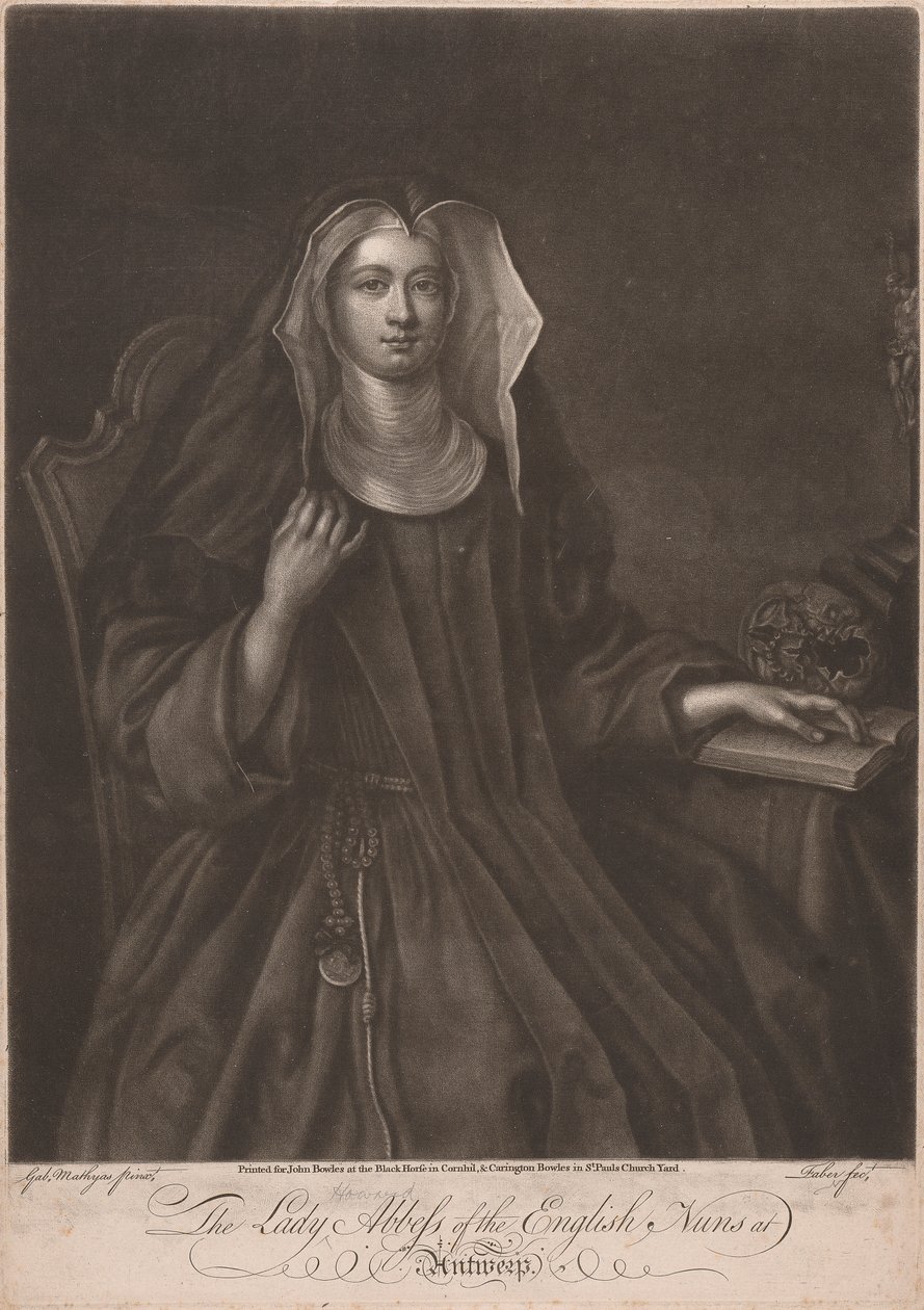 La Signora Howard Badessa delle Monache Inglesi ad Anversa da John Faber the younger