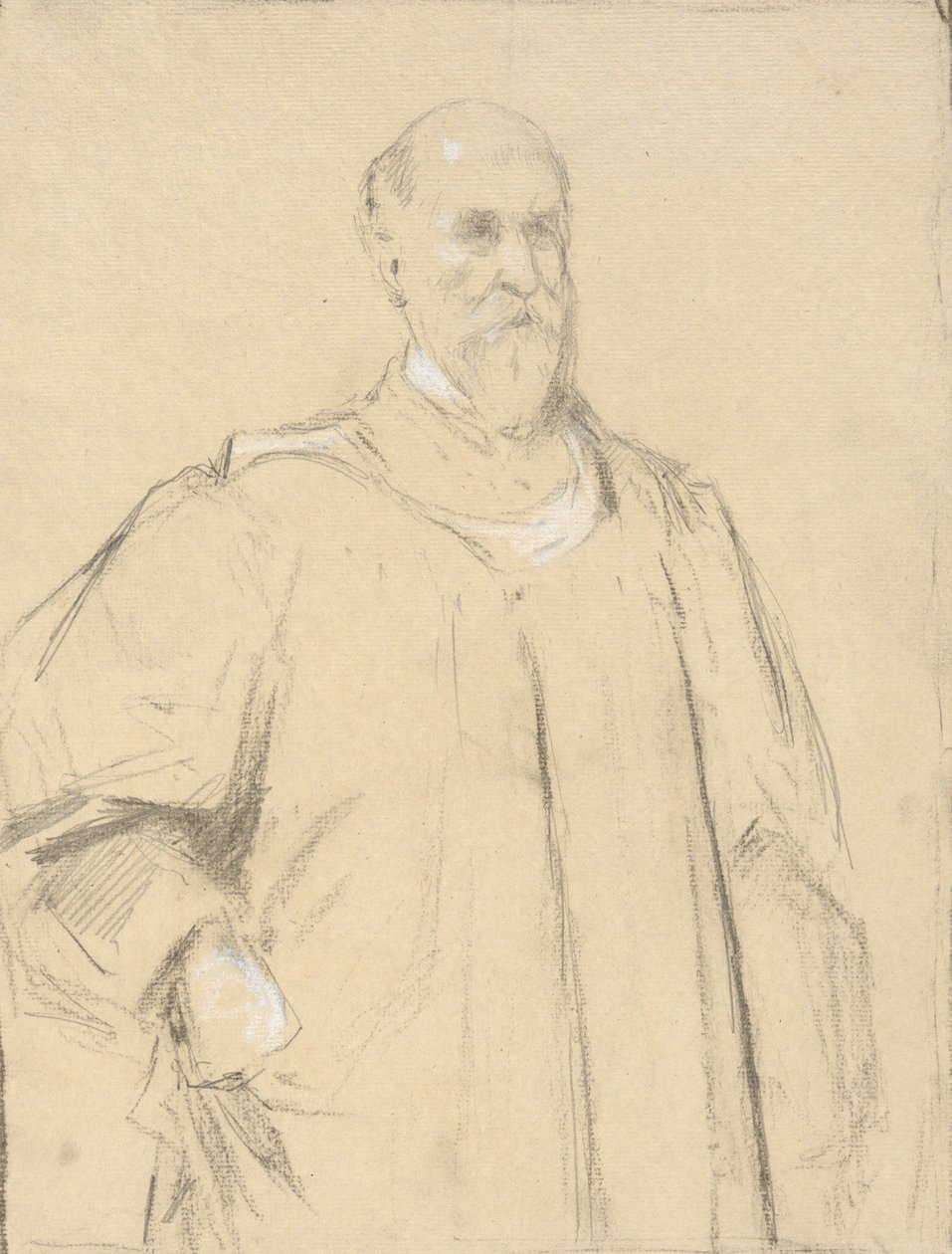 Giudice Wayland, studio per un dipinto a Yale da John Ferguson Weir