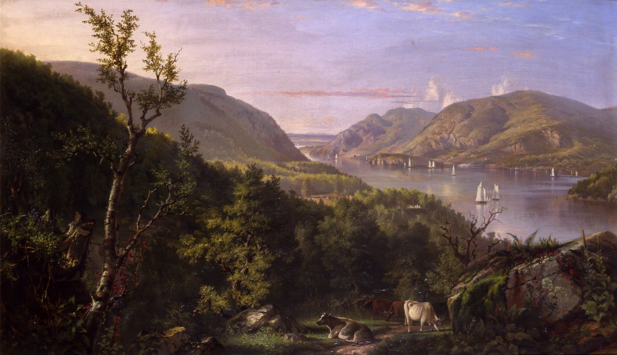Veduta delle Highlands da West Point, 1862 da John Ferguson Weir