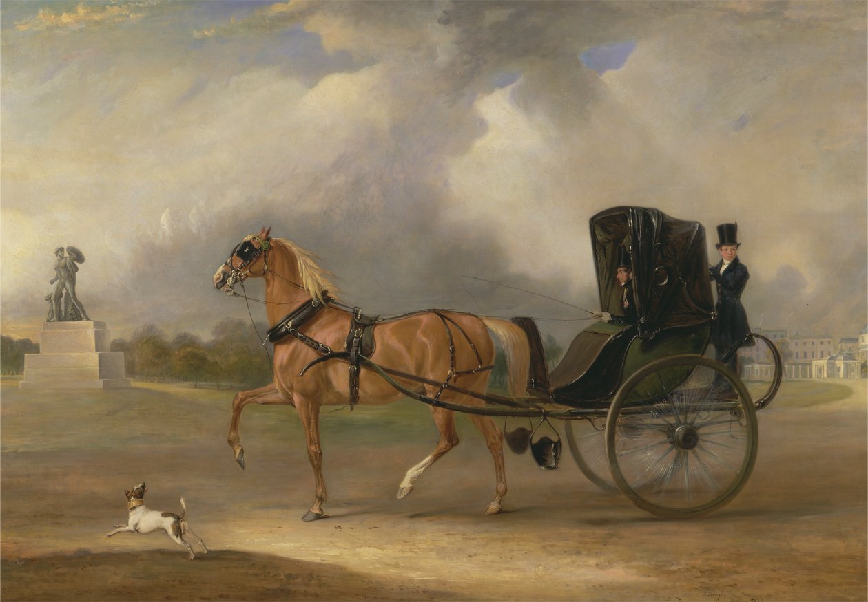 William Massey-Stanley che Guida il Suo Cabriolet a Hyde Park da John Ferneley