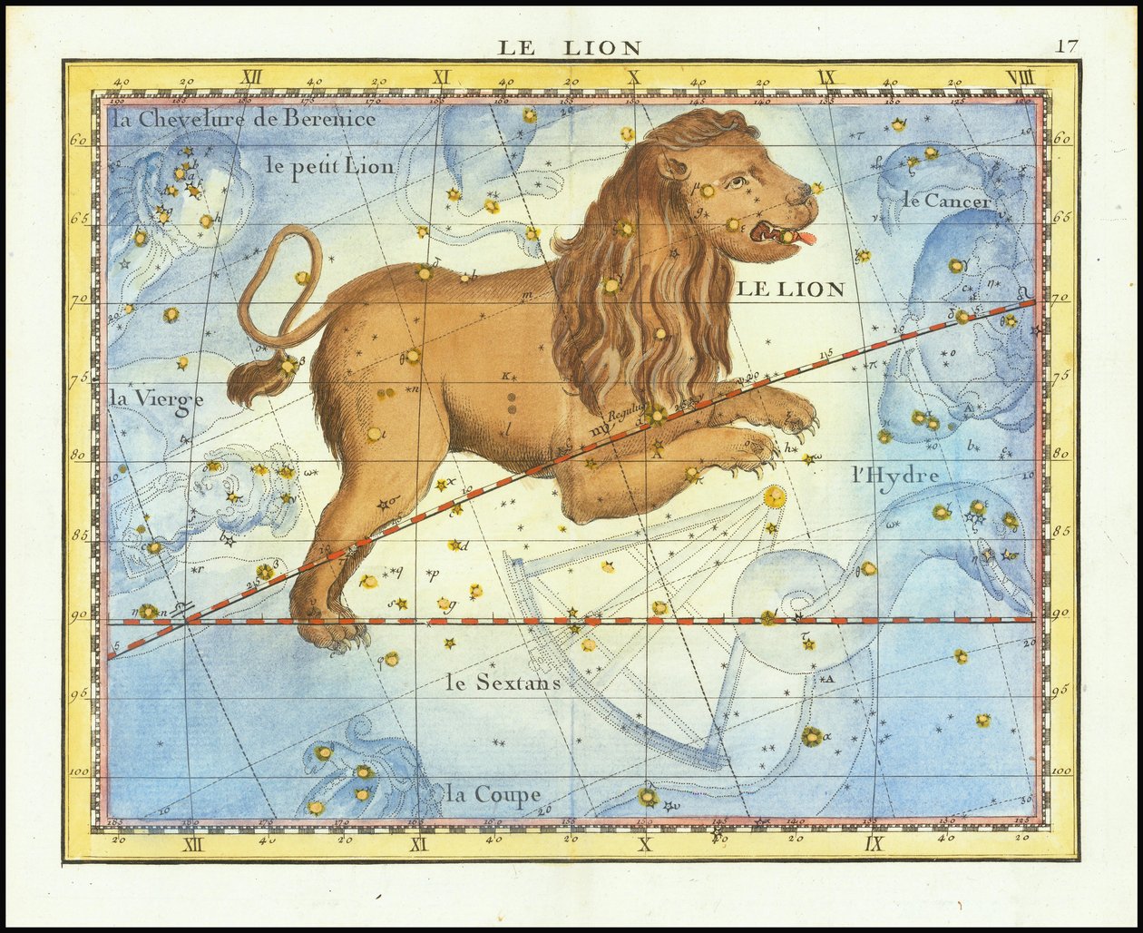 1776 - John Flamsteed - Le Lion (Leo) da John Flamsteed