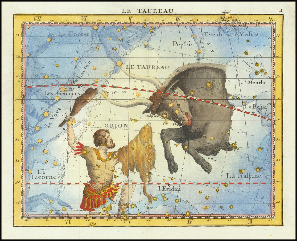 1776 - John Flamsteed - Le Taureau (Taurus) da John Flamsteed