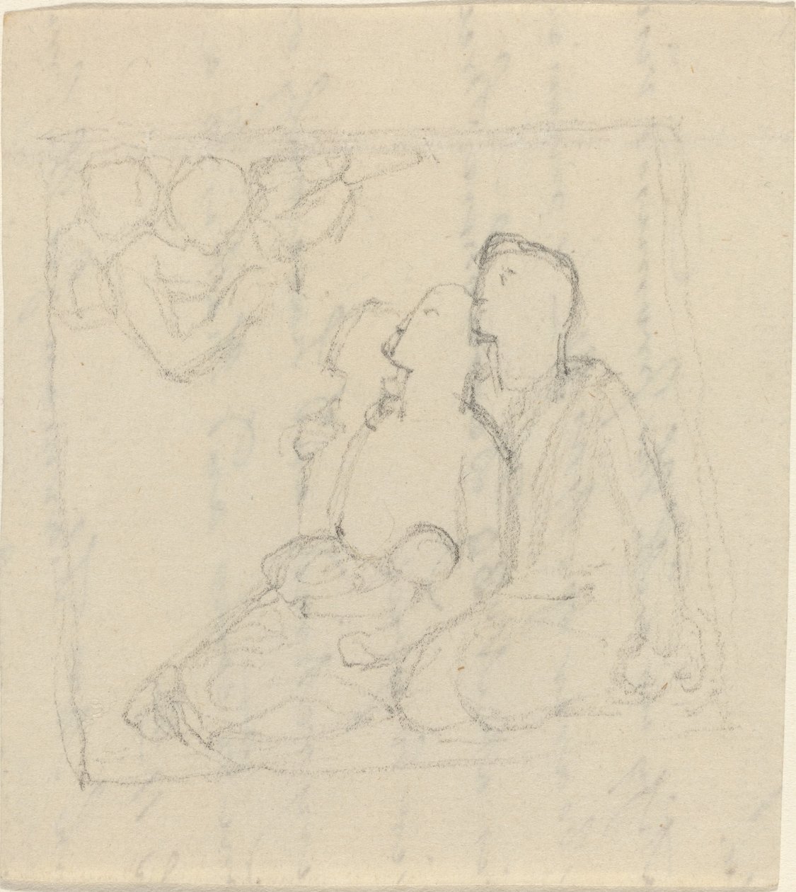 Una Famiglia Rivolta dagli Angeli da John Flaxman