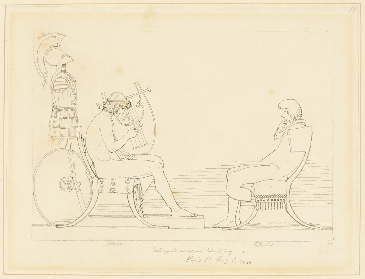 Achille e Patroclo da John Flaxman