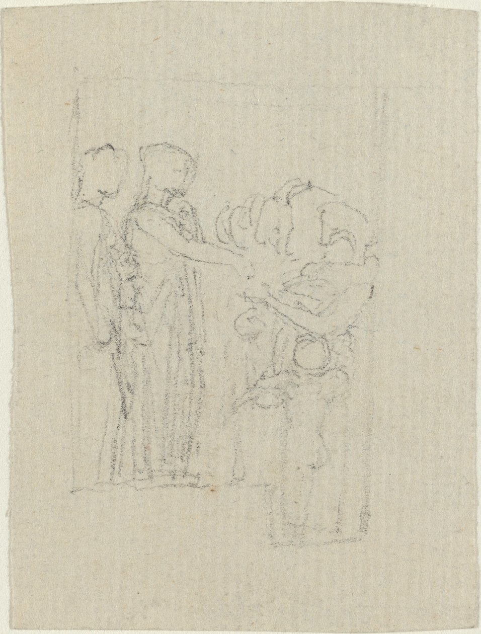 Mendicanti a una porta (Studio per il Monumento Yarborough) da John Flaxman