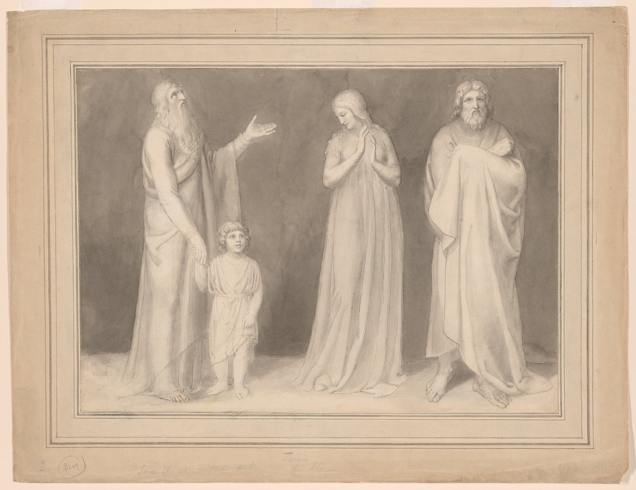 Hannah presenta Samuele a Eli da John Flaxman