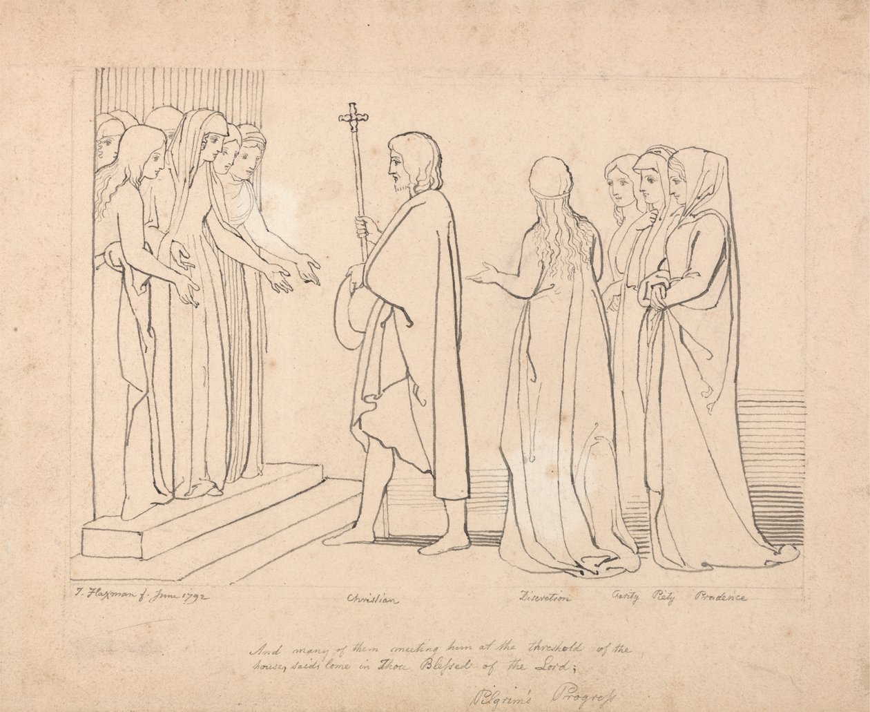 Illustrazione al Progresso del Pellegrino da John Flaxman