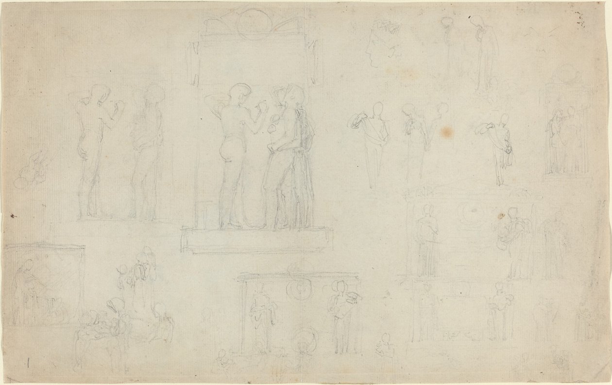 Foglio di Schizzi [recto e verso] da John Flaxman