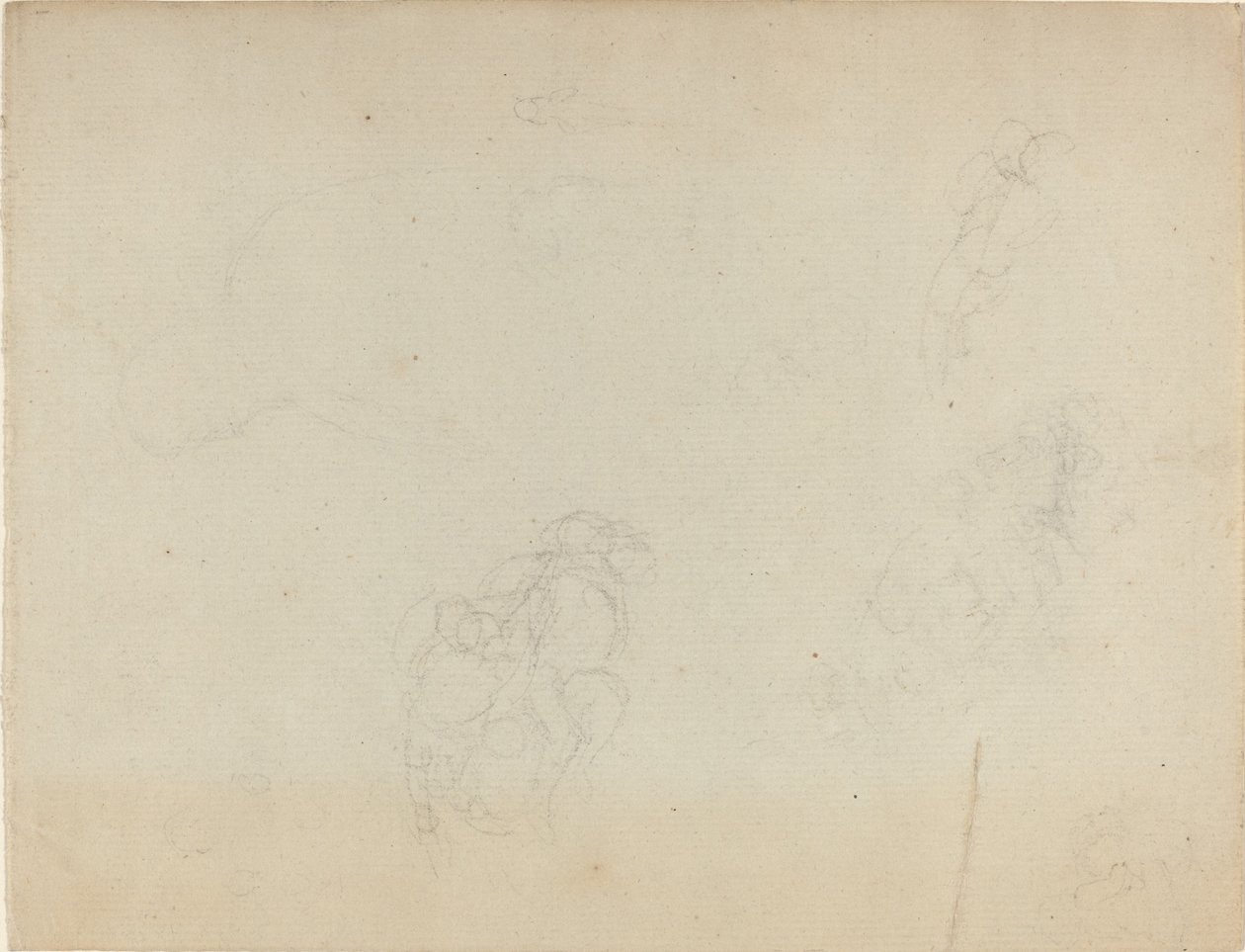 Foglio di studi (recto e verso) da John Flaxman